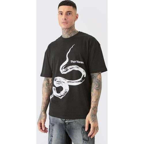 Tall Snake Graphic Oversized T-shirt - Boohooman - Modalova