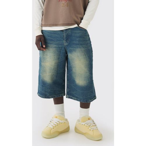 Bermuda long en jean - 30 - Boohooman - Modalova