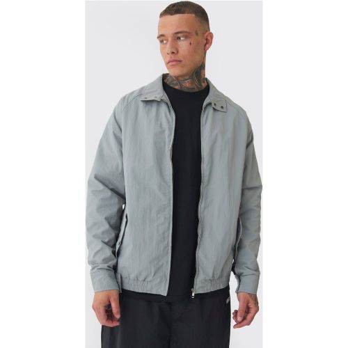 Tall - Veste zippée légère à col cheminée - S - Boohooman - Modalova