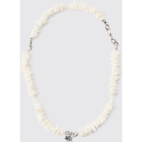 Shell And Pearl Neclace With Star Pendant In White - Boohooman - Modalova