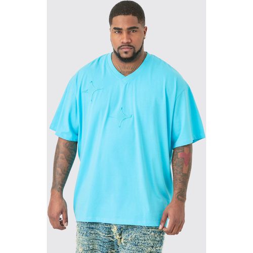 Grande taille - T-shirt déchiré à col V - XXXL - Boohooman - Modalova