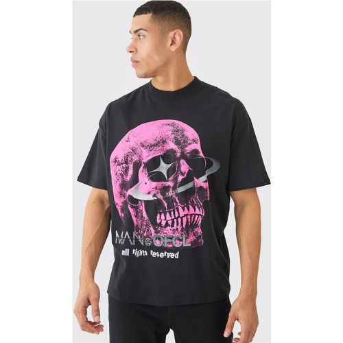 Oversized Ofcl Skull Graphic T-shirt - Boohooman - Modalova