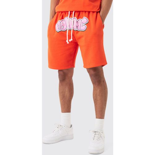 Short large imprimé en jersey - L - Boohooman - Modalova