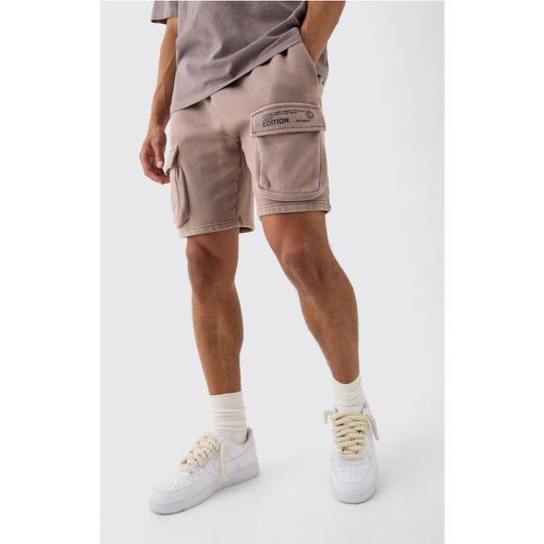 Short cargo large délavé - L - Boohooman - Modalova