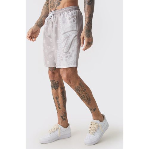 Tall - Short de bain à imprimé bandana - XXL - Boohooman - Modalova