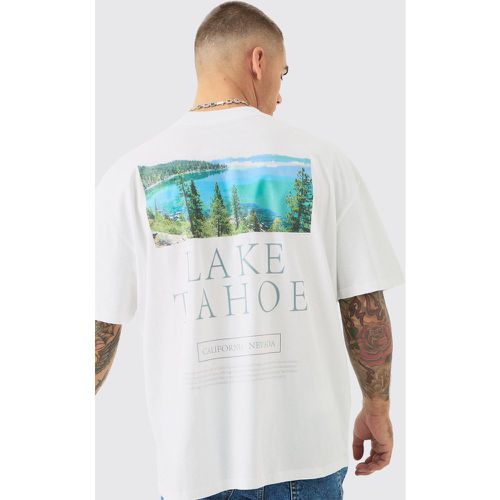 Oversized Lake Tahore Landscape T-shirt - Boohooman - Modalova