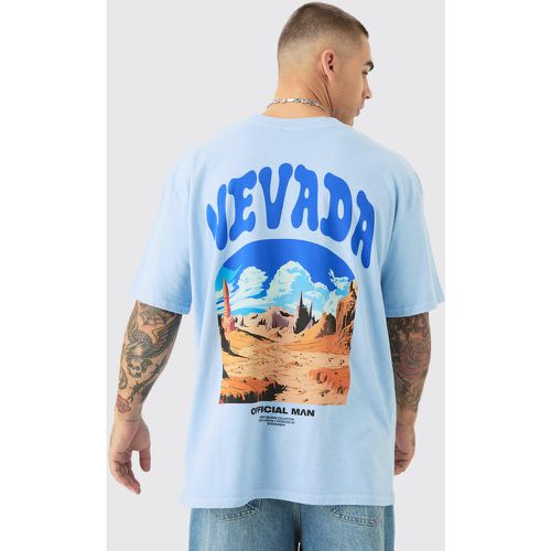 Oversized Nevada Landscape Print T-shirt - Boohooman - Modalova