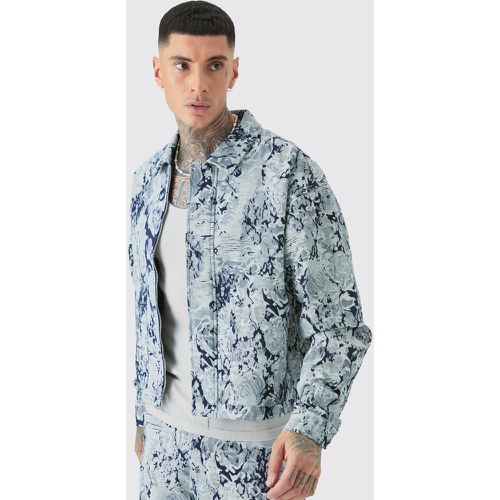 Tall - Veste oversize en jean homme - S - Boohooman - Modalova