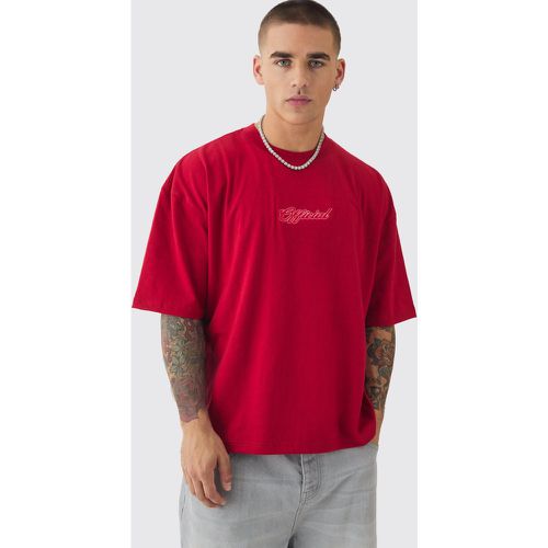 T-shirt épais oversize à col montant - S - Boohooman - Modalova