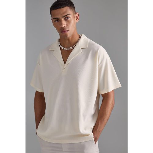 Polo oversize à col contrastant - XL - Boohooman - Modalova