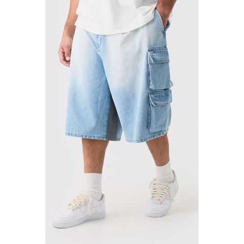 Grande taille - Short en jean à poches multiples - 38 - Boohooman - Modalova