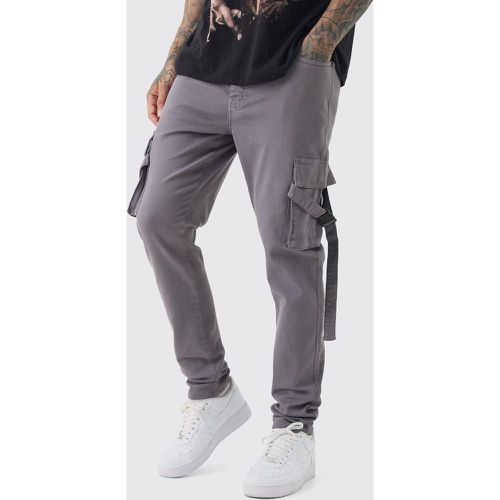 Tall - Pantalon cargo skinny surteint - 32 - Boohooman - Modalova