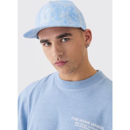 Casquette brodée à imprimé bandana - ONE SIZE - Boohooman - Modalova