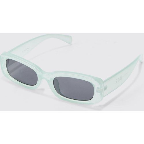 Rectangular Sunglasses In Blue - Boohooman - Modalova