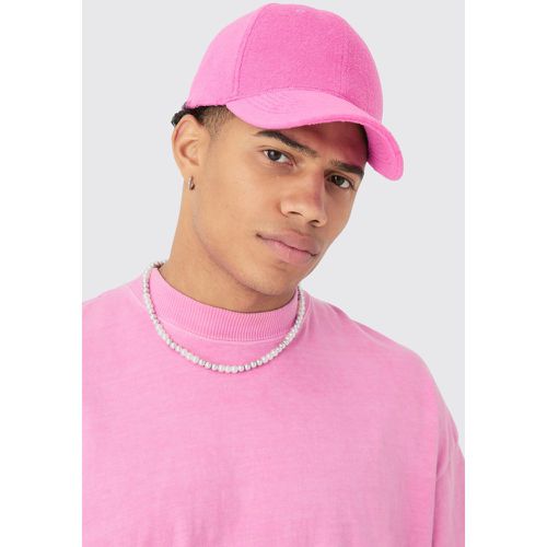 Towelling Cap In Pink - Boohooman - Modalova