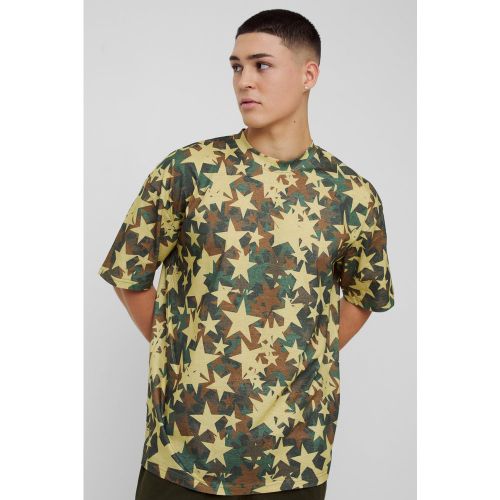 T-shirt oversize à col montant - M - Boohooman - Modalova