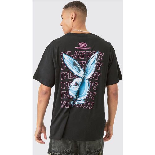 T-shirt oversize imprimé Playboy - L - Boohooman - Modalova