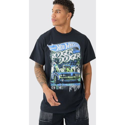 T-shirt oversize à imprimé Hot Wheels - S - Boohooman - Modalova