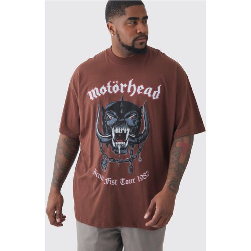 Plus Motor Head License Print T-shirt - - XXXL - Boohooman - Modalova