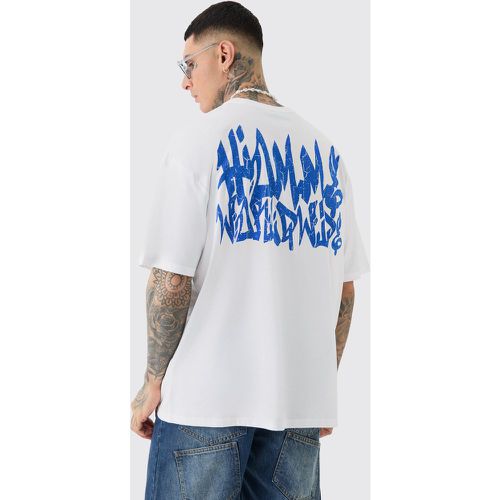 Tall Graffiti Worldwide T-shirt In White - Boohooman - Modalova