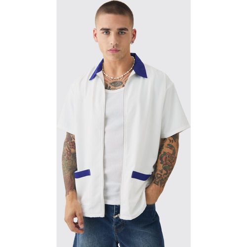 Chemise oversize à manches courtes - S - Boohooman - Modalova