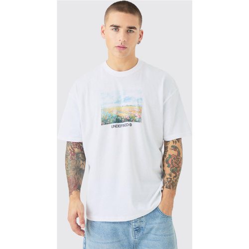 T-shirt oversize à imprimé photo - M - Boohooman - Modalova