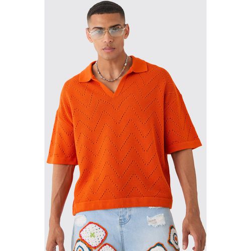 Polo oversize à coutures apparentes - M - Boohooman - Modalova