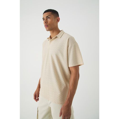 Polo oversize texturé - S - Boohooman - Modalova