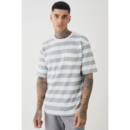 Tall - T-shirt oversize texturé - S - Boohooman - Modalova