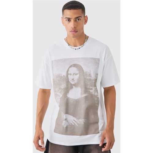 Oversized Mona Lisa License T-shirt - Boohooman - Modalova