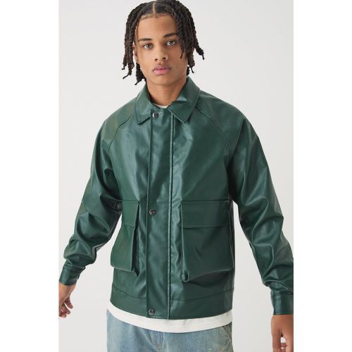 Veste Harrington à manches raglan - S - Boohooman - Modalova