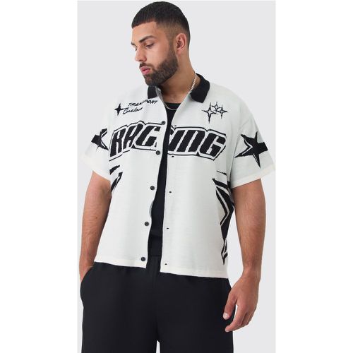 Grande taille - Chemise oversize en maille homme - XXXL - Boohooman - Modalova