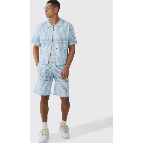 Ensemble oversize color block avec chemise oversize - L - Boohooman - Modalova