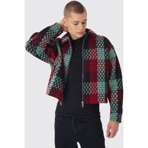 Veste Harrington oversize à carreaux - S - Boohooman - Modalova