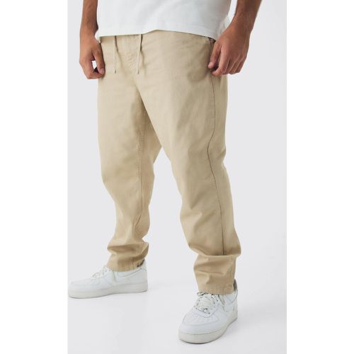 Grande taille - Pantalon chino fuselé à cordon de serrage - 38 - Boohooman - Modalova