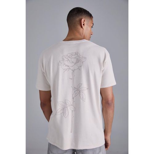 T-shirt à imprimé rose - M - Boohooman - Modalova