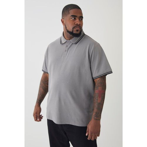 Grande taille - Polo cintré piqué - XXXL - Boohooman - Modalova