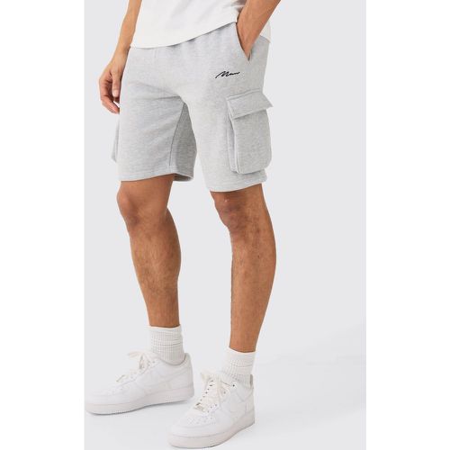 Short cargo large mi-long à logo - MAN - S - Boohooman - Modalova