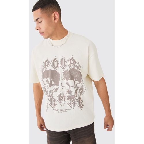 Oversized Skull Graphic T-shirt - Boohooman - Modalova