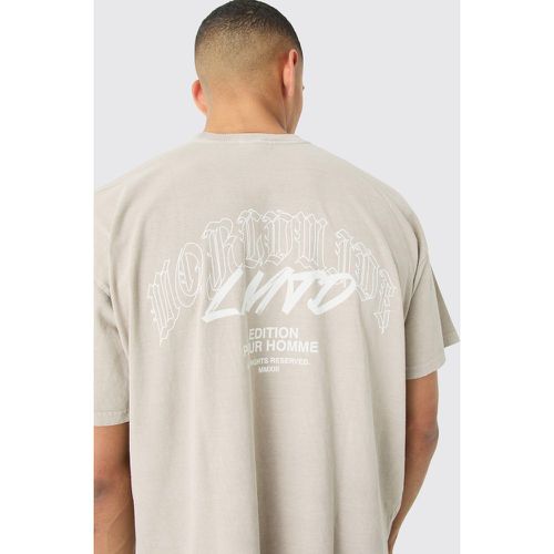 T-shirt oversize surteint à imprimé étoile - XL - Boohooman - Modalova