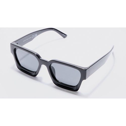Plastic Retro Sunglasses In Black - Boohooman - Modalova
