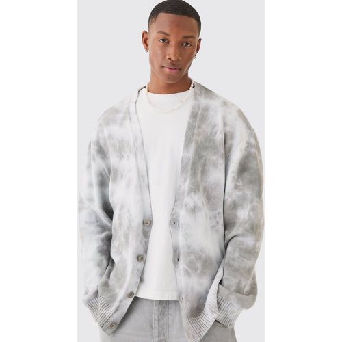 Cardigan oversize délavé - L - Boohooman - Modalova