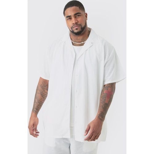 Grande taille - Chemise oversize en lin - XXXL - Boohooman - Modalova