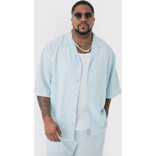 Grande taille - Chemise en lin clair - XXL - Boohooman - Modalova