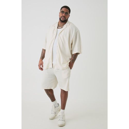 Grande taille - Ensemble avec chemise oversize et short homme - XXXL - Boohooman - Modalova