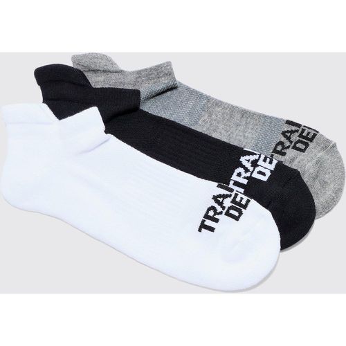 Lot de 3 paires de chaussettes - Active Training - ONE SIZE - Boohooman - Modalova