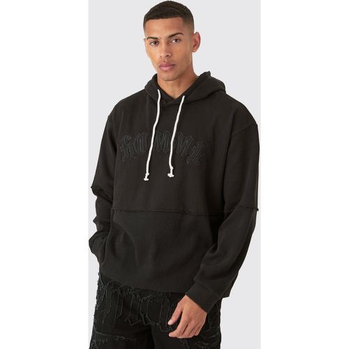 Sweat à capuche oversize à manches longues - S - Boohooman - Modalova