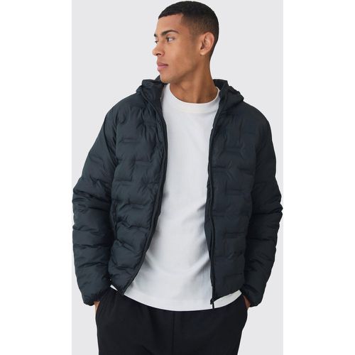 Veste matelassée à capuche en - S - Boohooman - Modalova