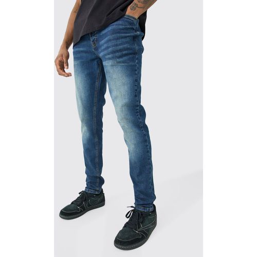 Tall - Jean skinny stretch en antique - 30 - Boohooman - Modalova