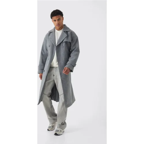 Manteau oversize croisé - L - Boohooman - Modalova